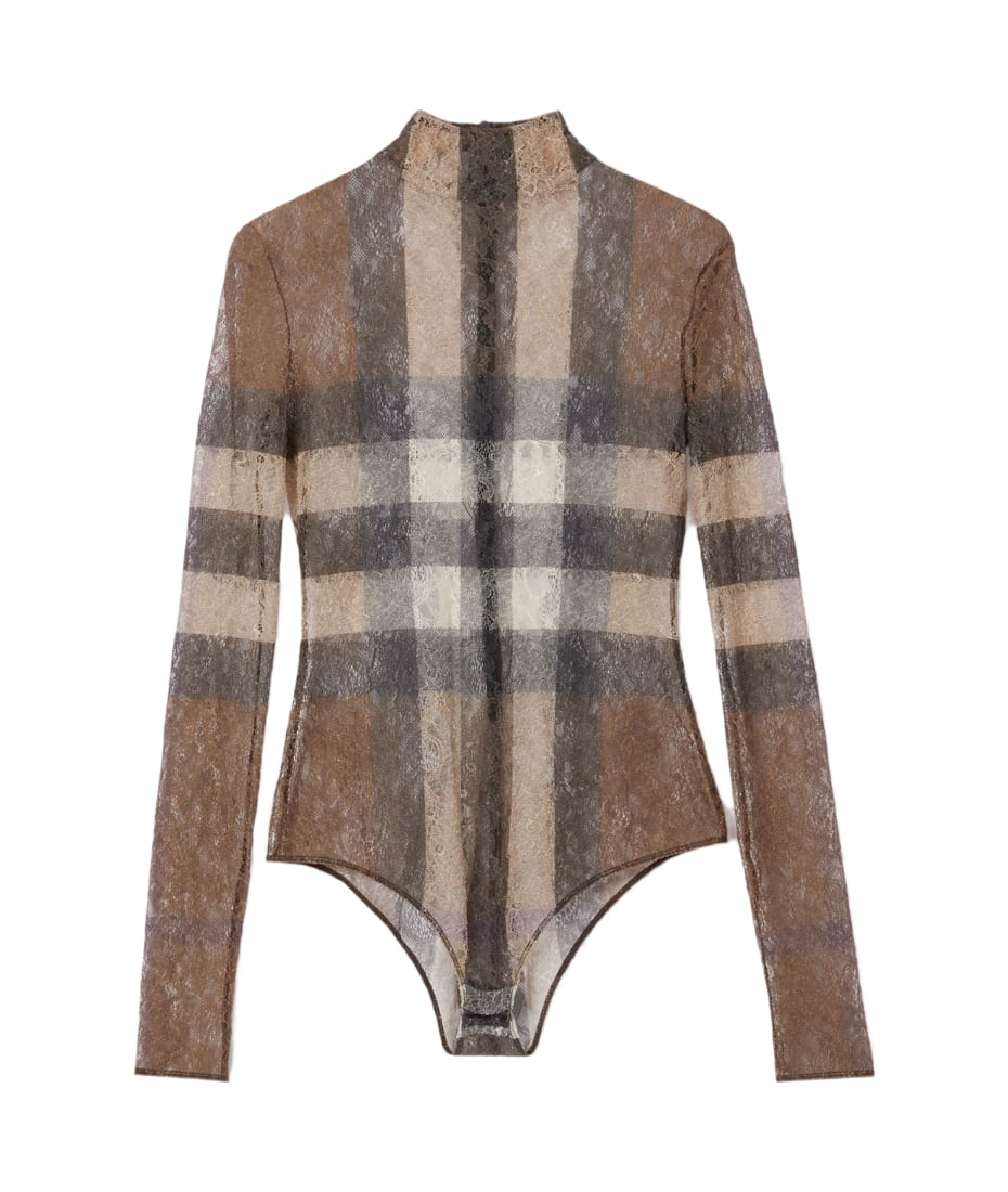 Burberry Check Bodysuit italist