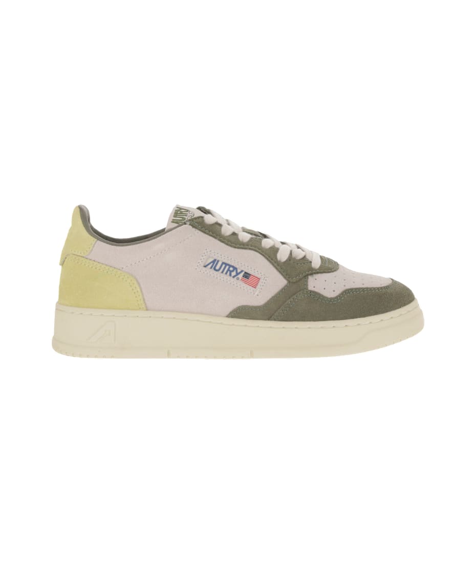 スニーカー AUTRY AULWTS09 Sneakers Medalist Low Tricolor In Suede sneakers_medalist_low_in_suede