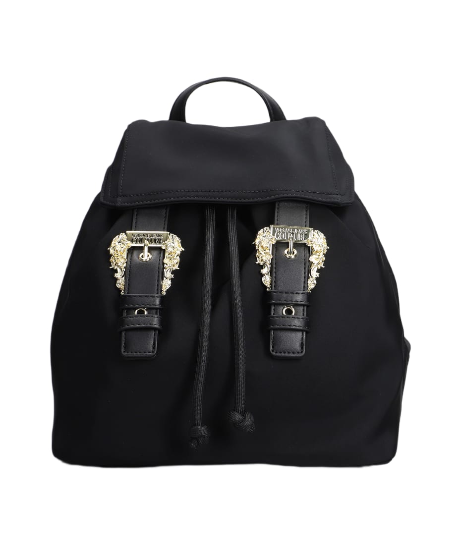 Versace Jeans Couture Backpack In Black Nylon italist ALWAYS