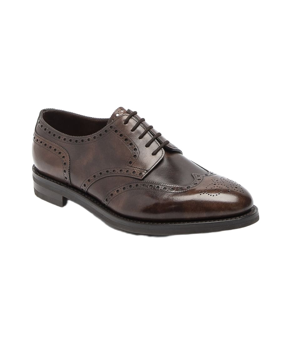 John Lobb Hayle Dark Brown Museum Calf Derby Shoe italist ALWAYS LIKE A SALE
