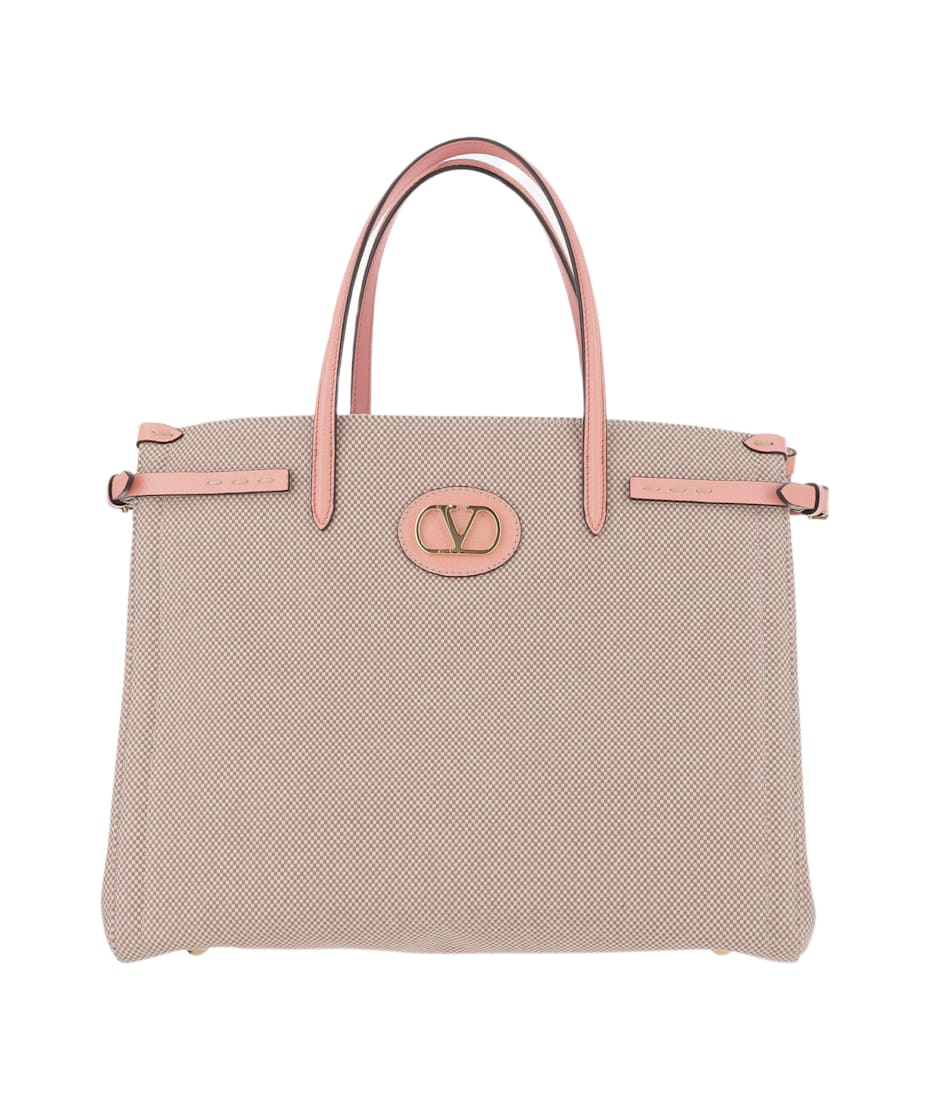 トートバッグ [VALENTINO] Canvas Antibes Shopping Bag Valentino Garavani Antibes Medium Canvas Shopping Tote Bag