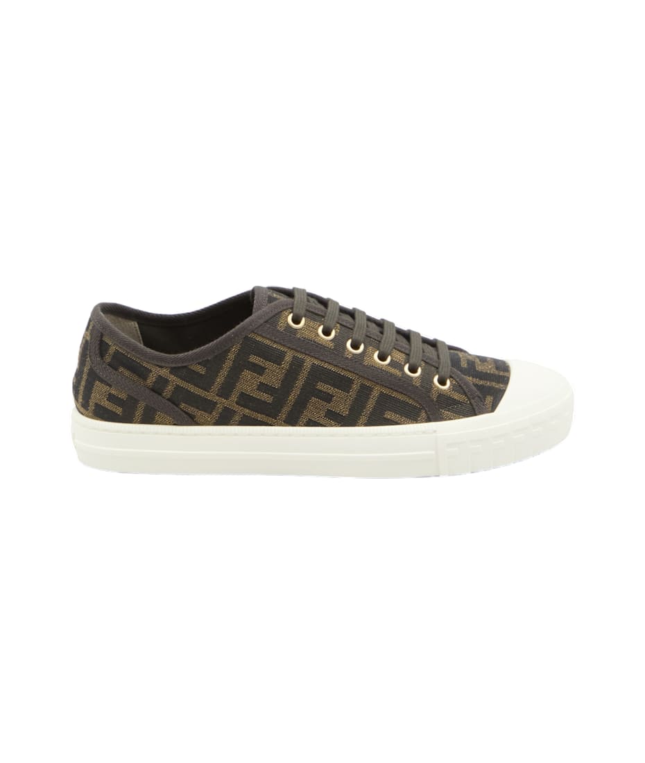 スニーカー FENDI Domino Leather Sneakers Domino sneakers Leather White | Fendi