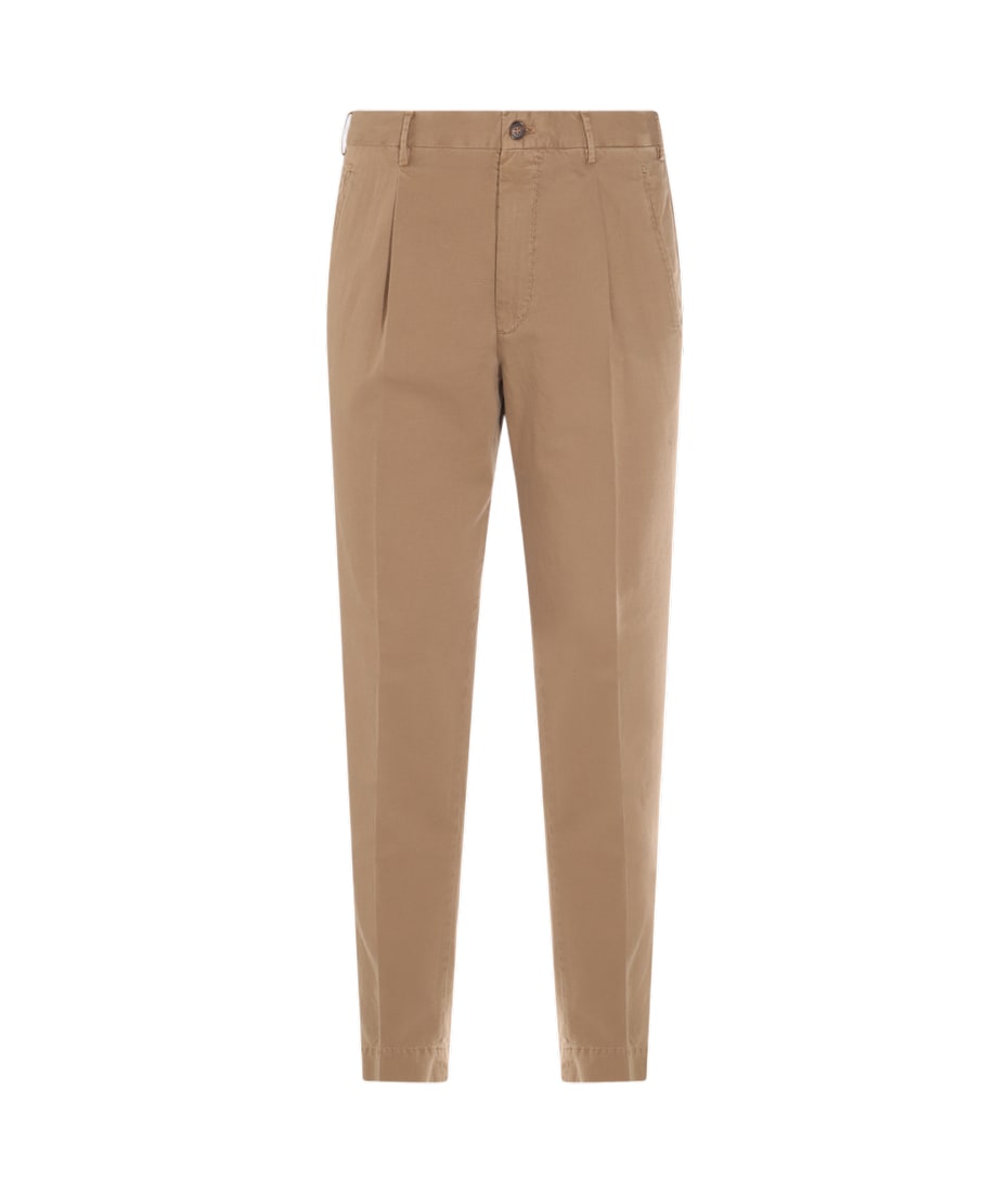 パンツ INCOTEX BEIGE COTTON PANTS Incotex Beige Cotton Pants | italist