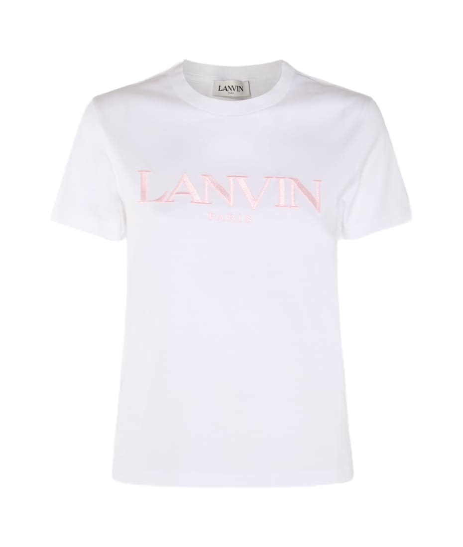 Lanvin White Cotton T-shirt - OPTIC WHITE