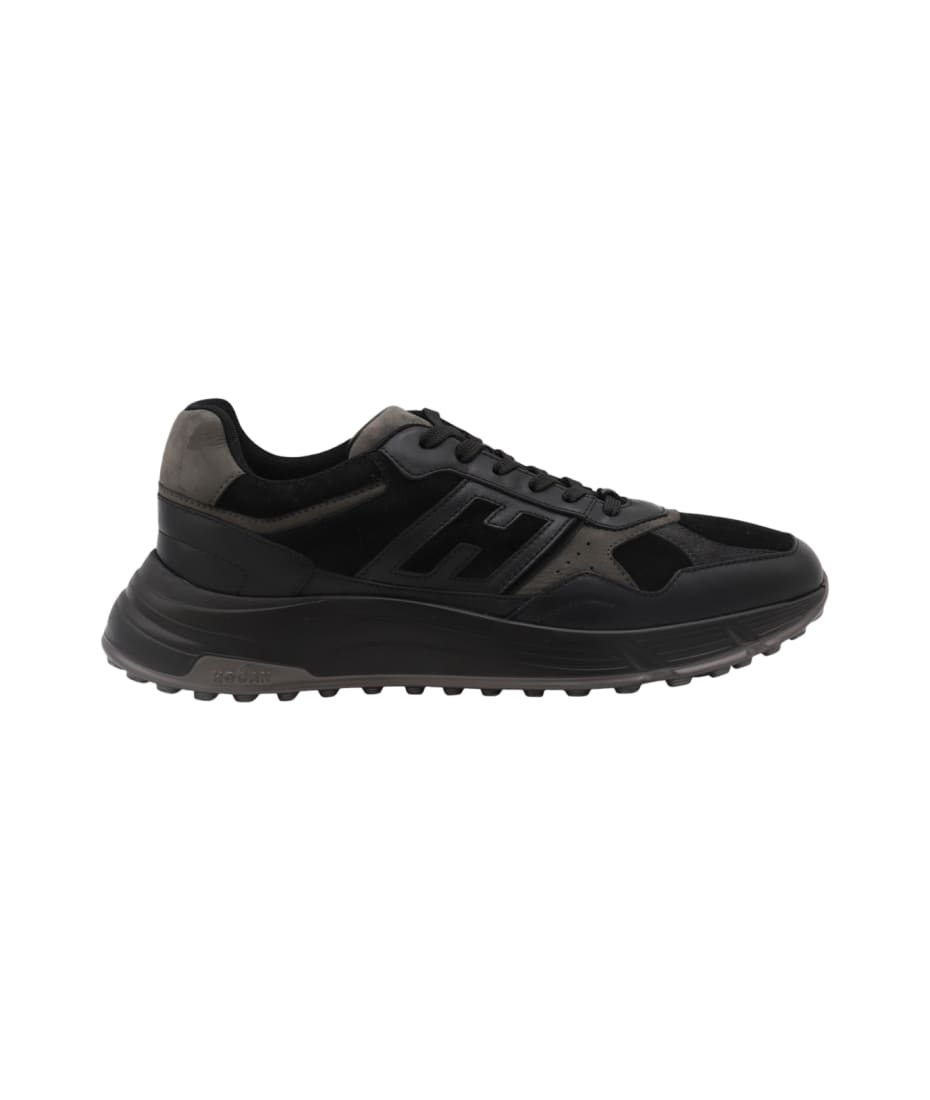 Hogan Black Leather Sneakers | italist