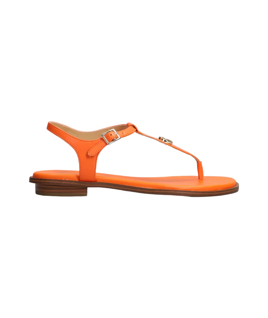 MICHAEL Michael Kors Michael Kors Mallory Apricot Flat Sandal