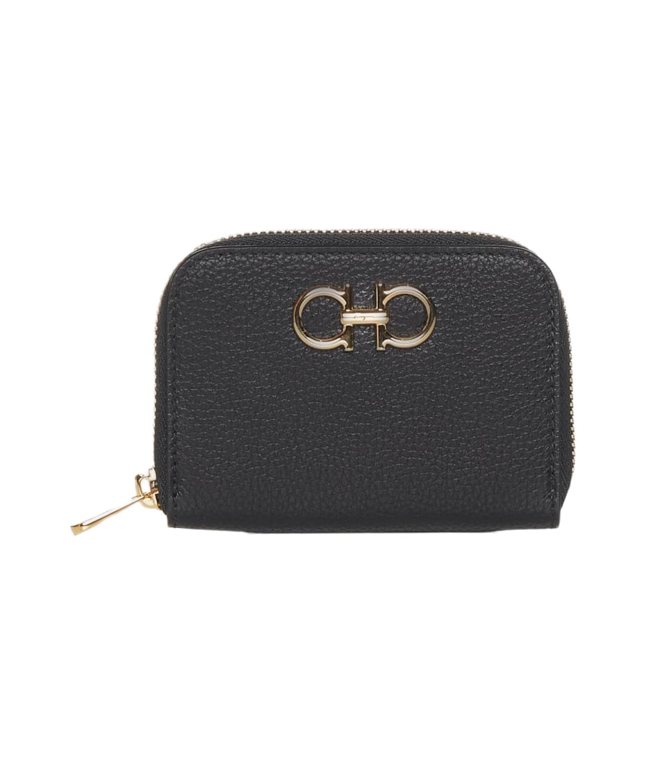 Ferragamo Gancini Leather Coin Purse