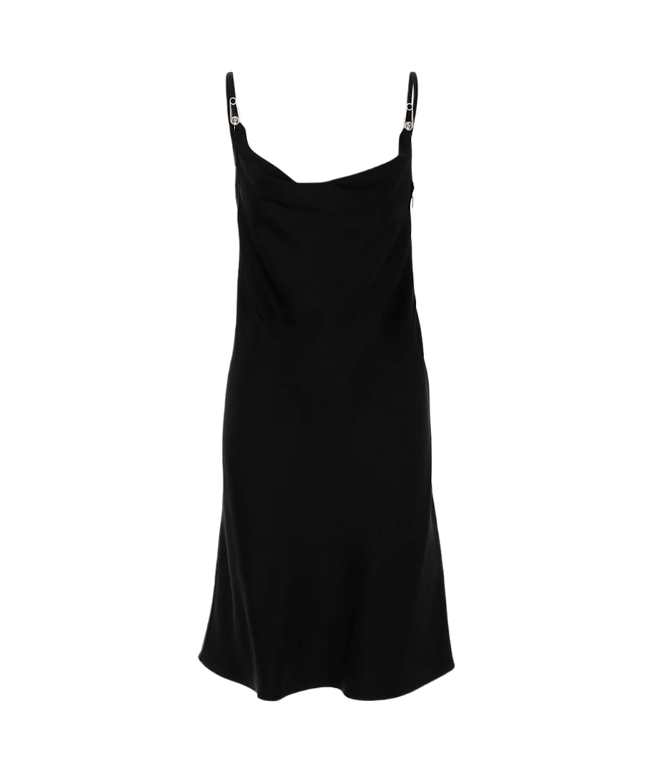 【送料&関税込】Versace Mini Dress Enver Satin VERSACE - Envers Satin Cut Out Mini Dress Versace