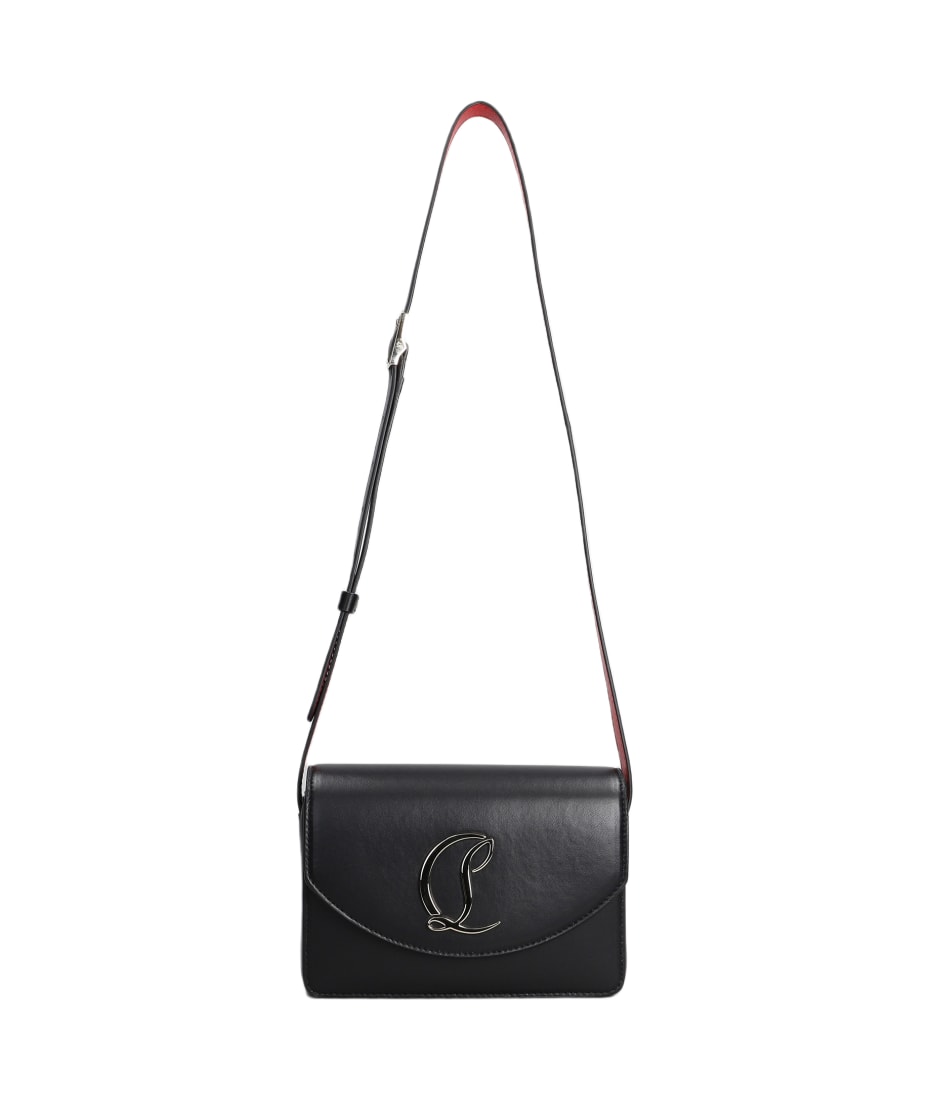 Christian Louboutin Loubi54 Shoulder Bag In Black Leather