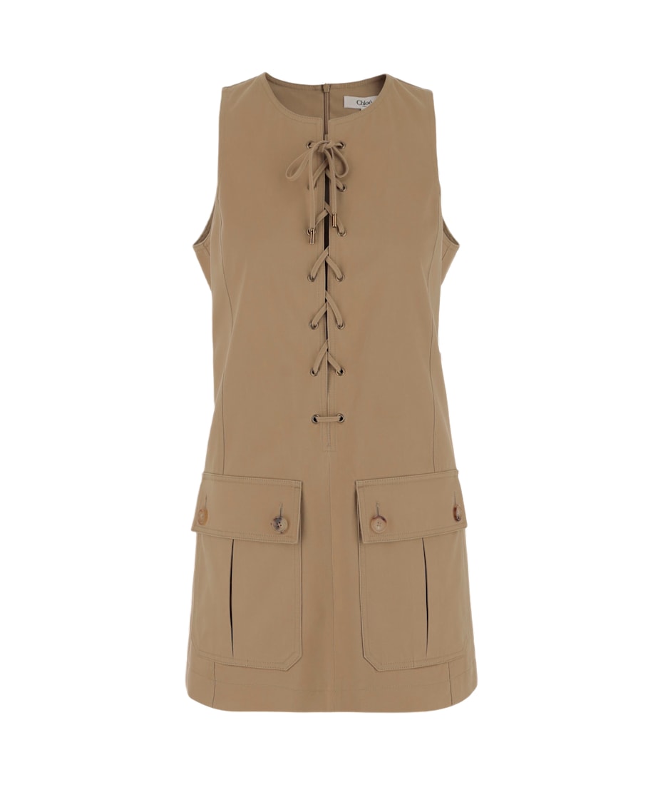 ワンピース Chloe Cotton Satin Dress CH25SRO3633920G Chloé Cotton Satin Dress | italist