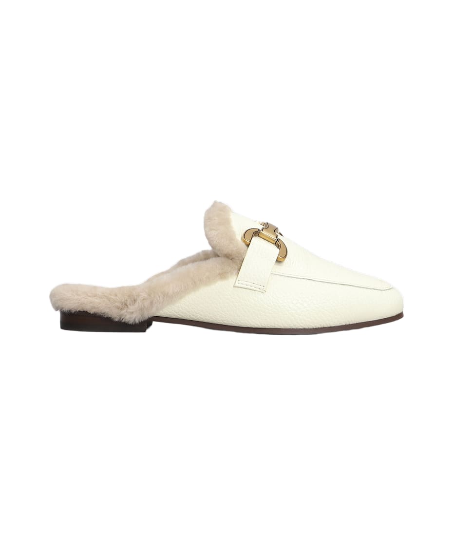 Bibi Lou Vela Slipper Slipper mule In White Leather italist ALWAYS LIKE A SALE