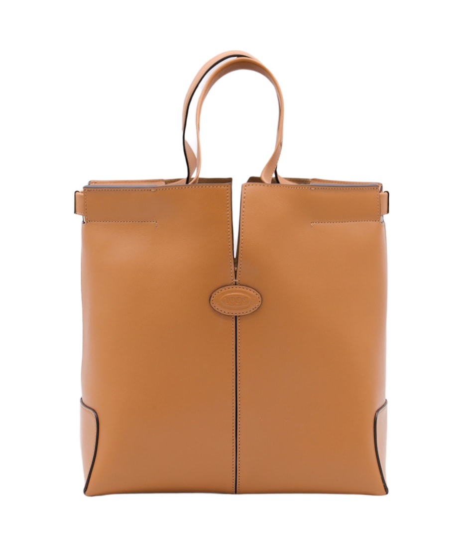 【関税＆送料込み】Tod'S Brown Leather Totes Tod's Brown Leather Totes | italist
