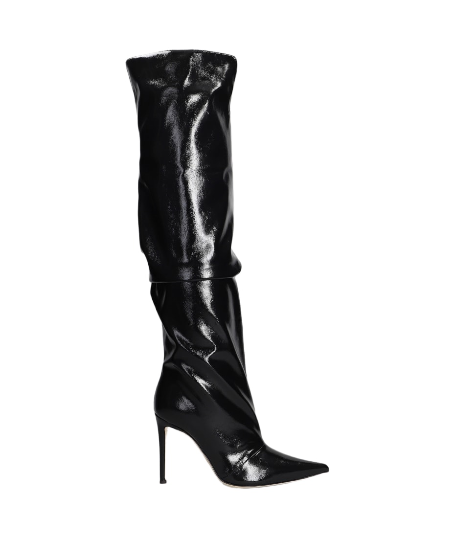 Giuseppe Zanotti Gz Gala High Heels Boots In Black Leather