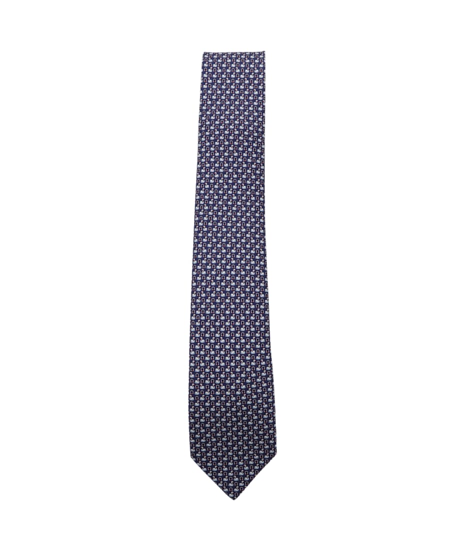 アクセサリーその他 FERRAGAMO NAVY BLUE SILK TIE Ferragamo Navy Blue Silk Tie | italist