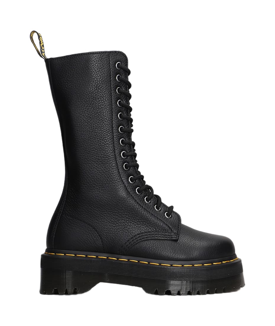 Dr. Martens 1b99 Quad Combat Boots In Black Leather italist ALWAYS LIKE A SALE