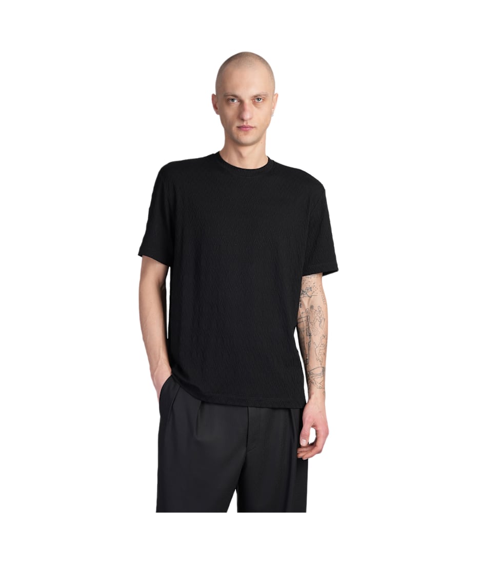 Tシャツ・カットソー GIORGIO ARMANI Viscose t-shirt Nero Giorgio Armani T-shirt In Black Viscose | italist
