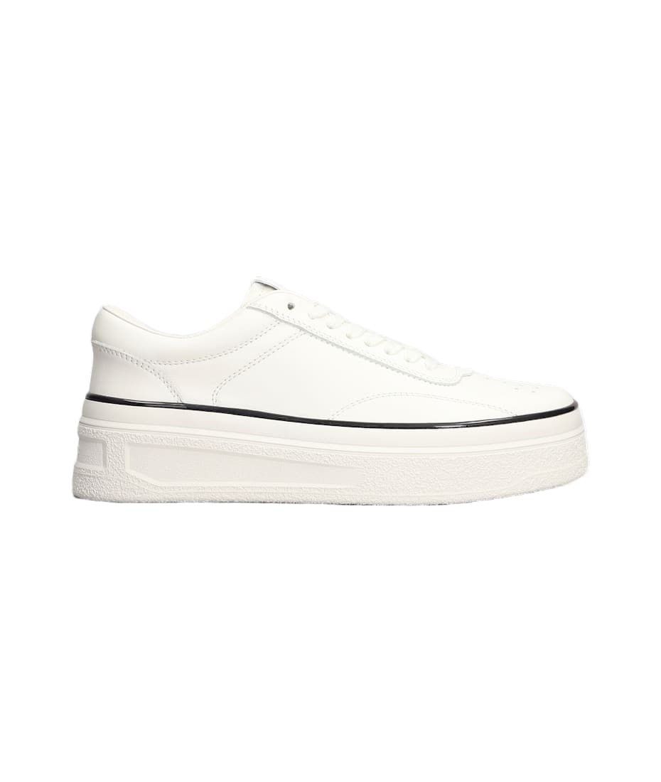 スニーカー JIL SANDER WHITE LEATHER SNEAKERS Jil Sander White Leather Sneakers 36 | eBay