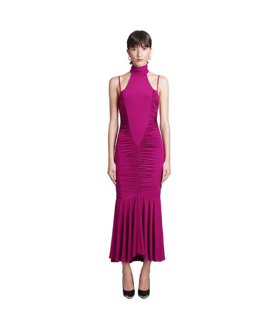 Versace Jeans Couture Dress In Viola Viscose | italist, ALWAYS