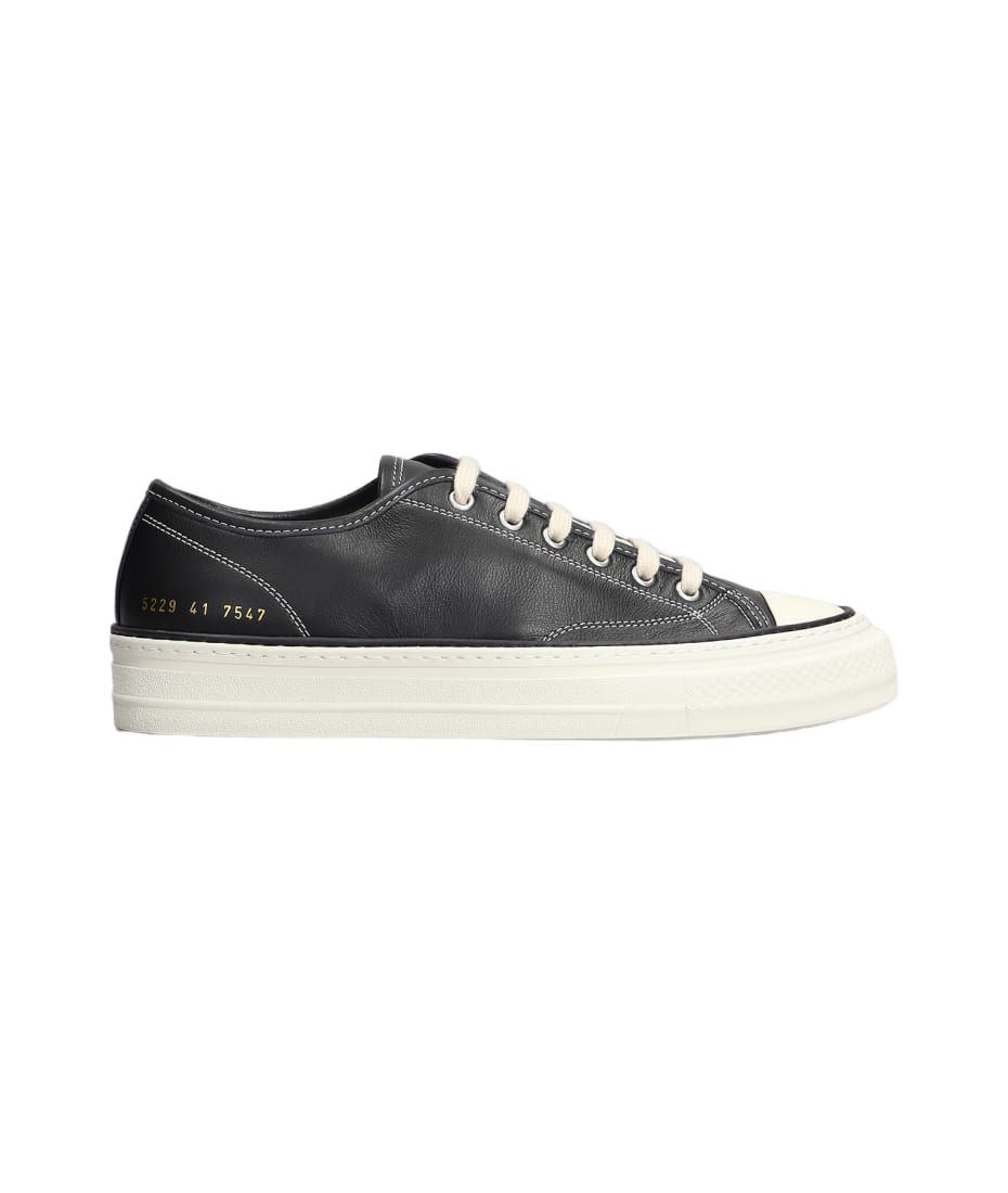 Common Projects Tournament Sneakers In Black Leather italist ALWAYS LIKE A SALE