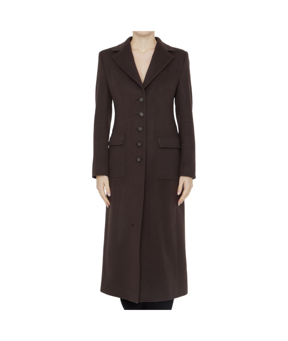 DOLCE&GABBANA Wool Double Long Coat - ジャケット・アウター