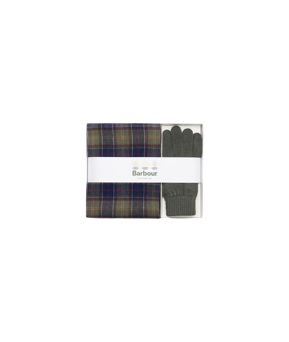 Barbour scarf & glove gift set hot sale