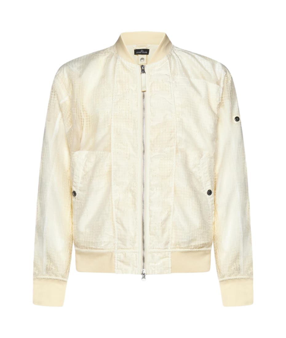 Stone Island Shadow Project Technical Cotton Blend Bomber Jacket