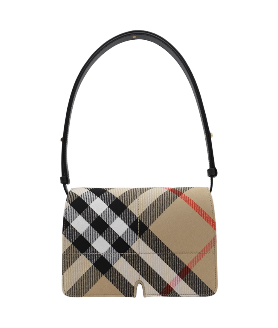 Burberry Sand Leather Shoulder Bag | italist Burberry Sand Leather Shoulder Bag | italist