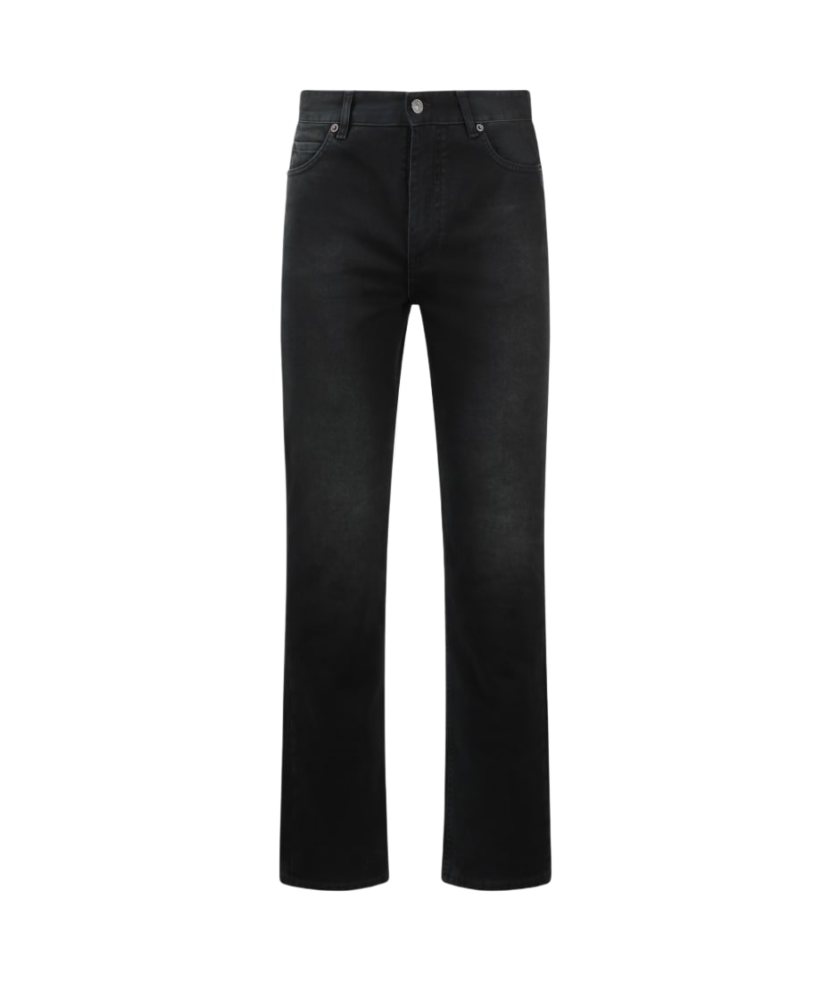 Balenciaga Black Faded Denim Slim Pants | italist