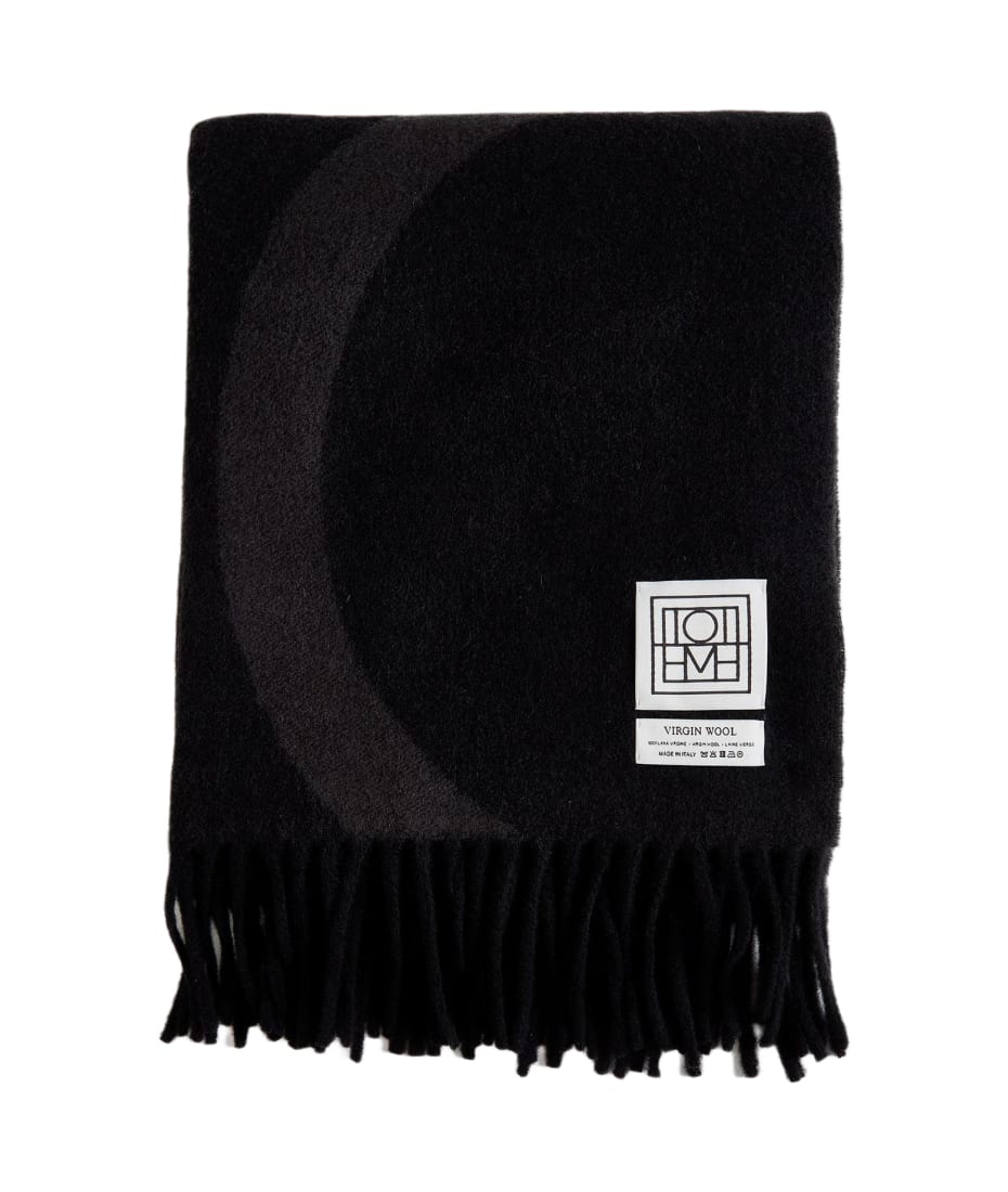 Women's Monogram jacquard wool scarf, TOTEME