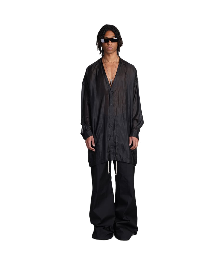 【関税＆送料込み】Rick Owens Lido T-Shirt Rick Owens Gray Lido Edfu Long Sleeve T-Shirt Rick Owens
