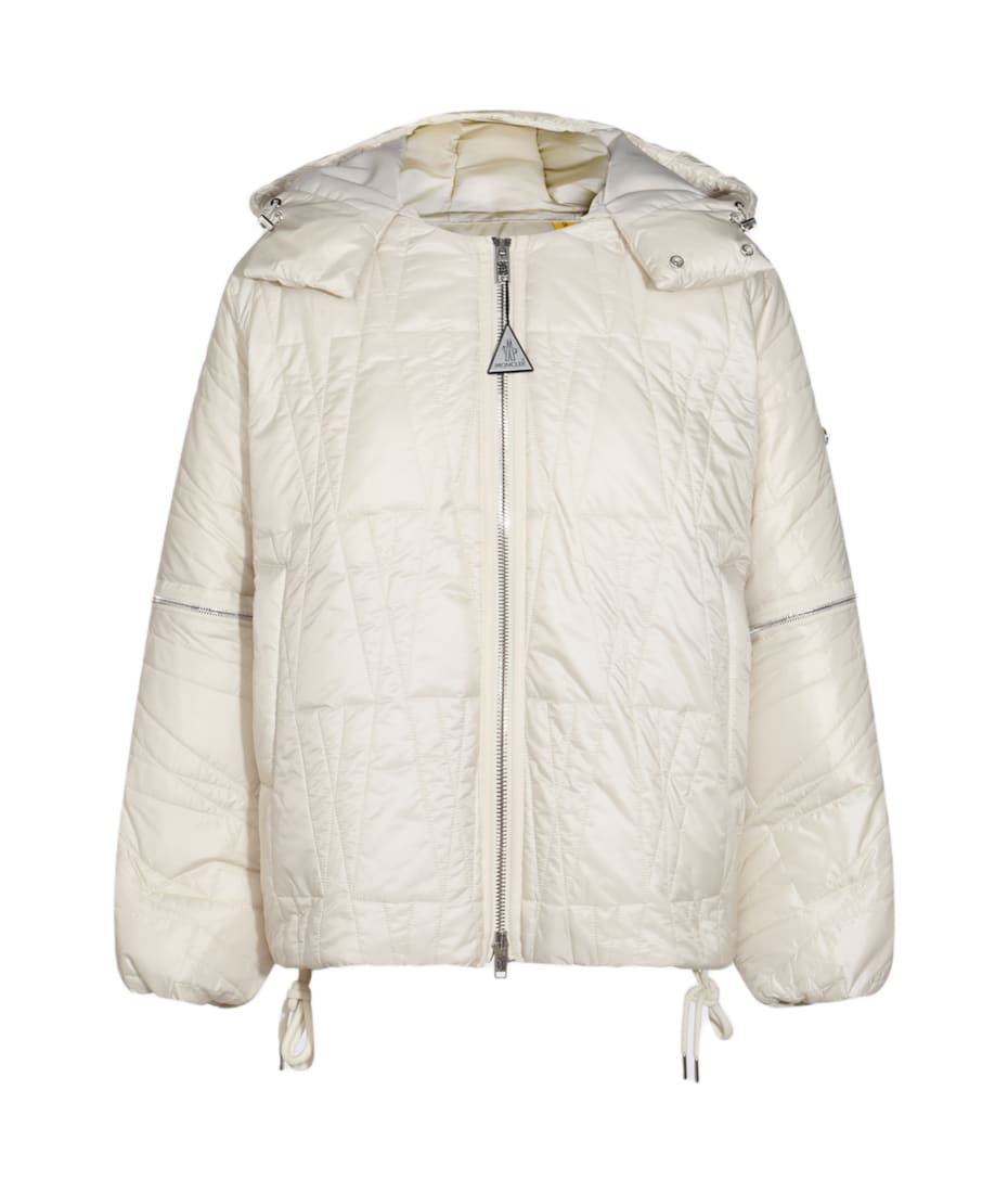 Moncler Ivory Down Jacket | italist