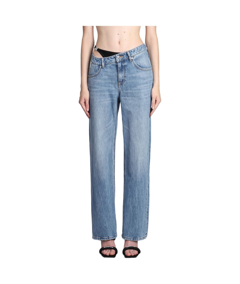 【Alexander Wang】プレスタイル下着ジーンズ Alexander Wang Visible Underwear Jeans | italist