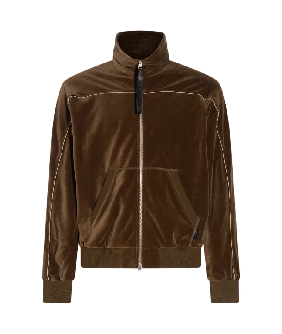 スウェット・トレーナー TOM FORD DARK GREEN COTTON SWEATSHIRT Tom Ford Dark Green Cotton Sweatshirt | italist