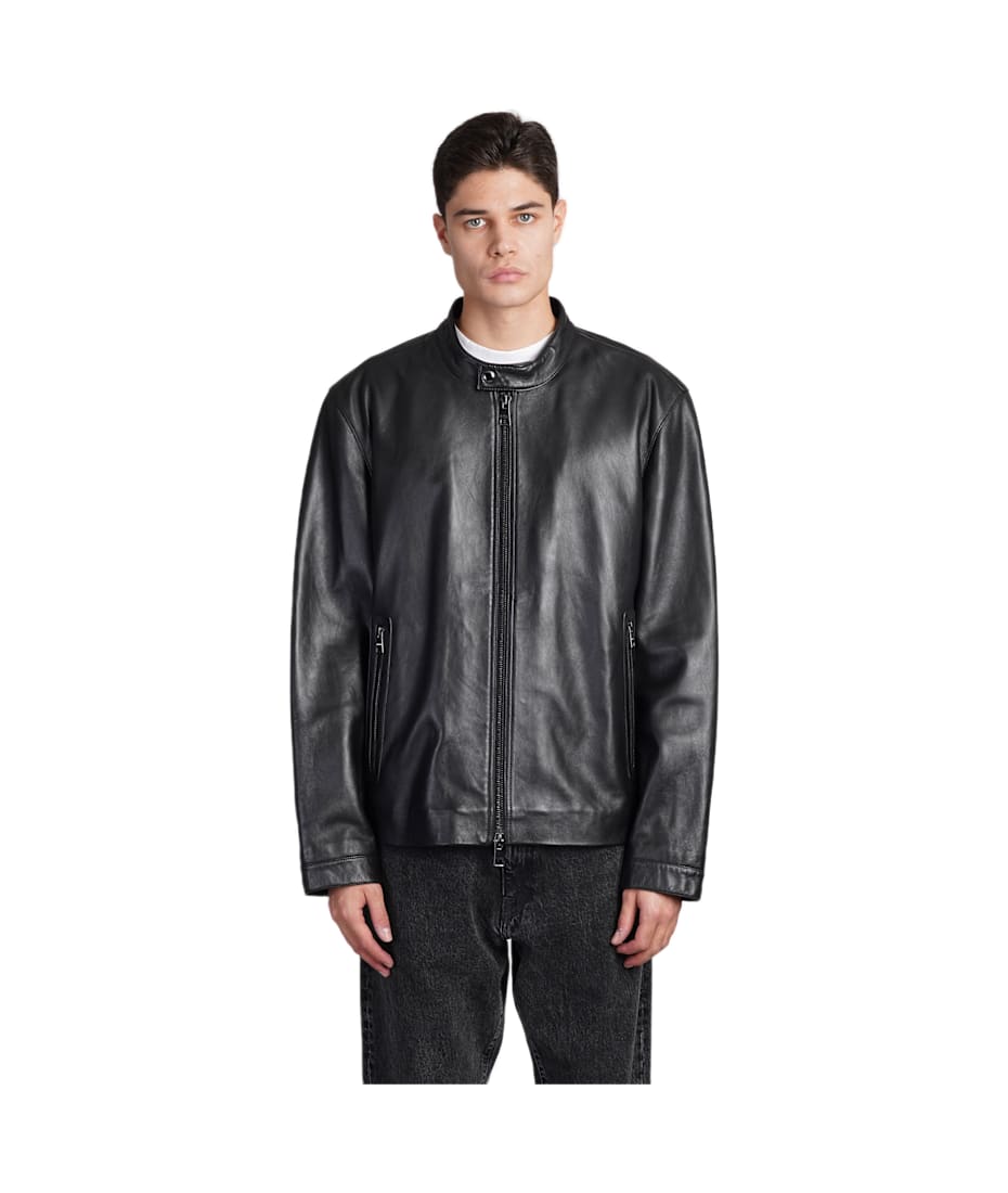 Tommy Hilfiger Leather Jacket In Black Leather italist ALWAYS LIKE A SALE