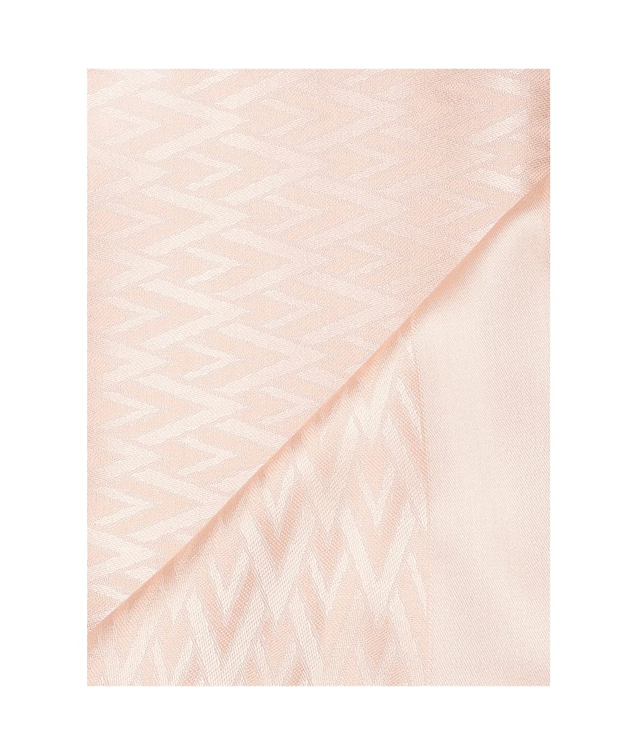 スカーフ Valentino Garavani Toute La V Shawl In Silk And Wool Valentino Garavani Toute La V Shawl In Silk And Wool
