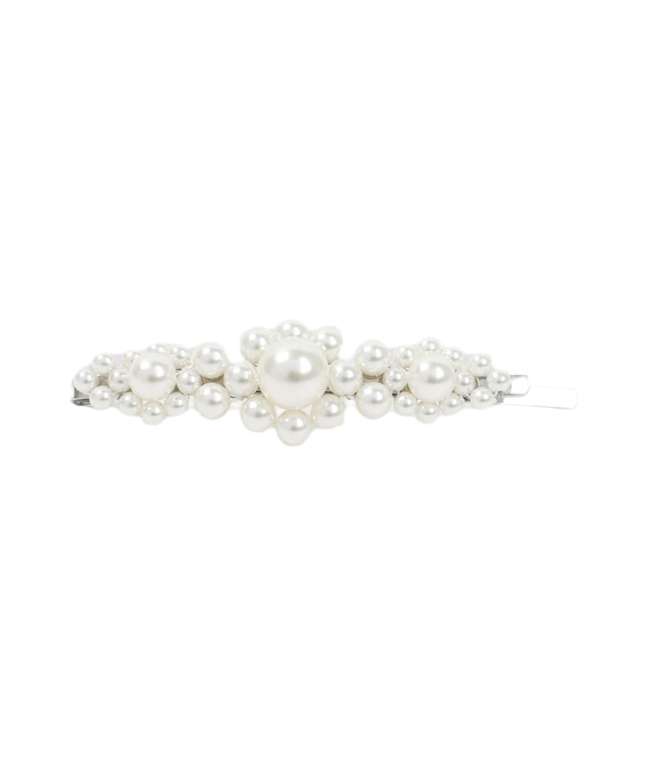 ヘアアクセサリー Large Flower Hair Clip - Simone Rocha - Pearl - Beige Simone Rocha - Pearl Large Flower Hair Clip – Frances May