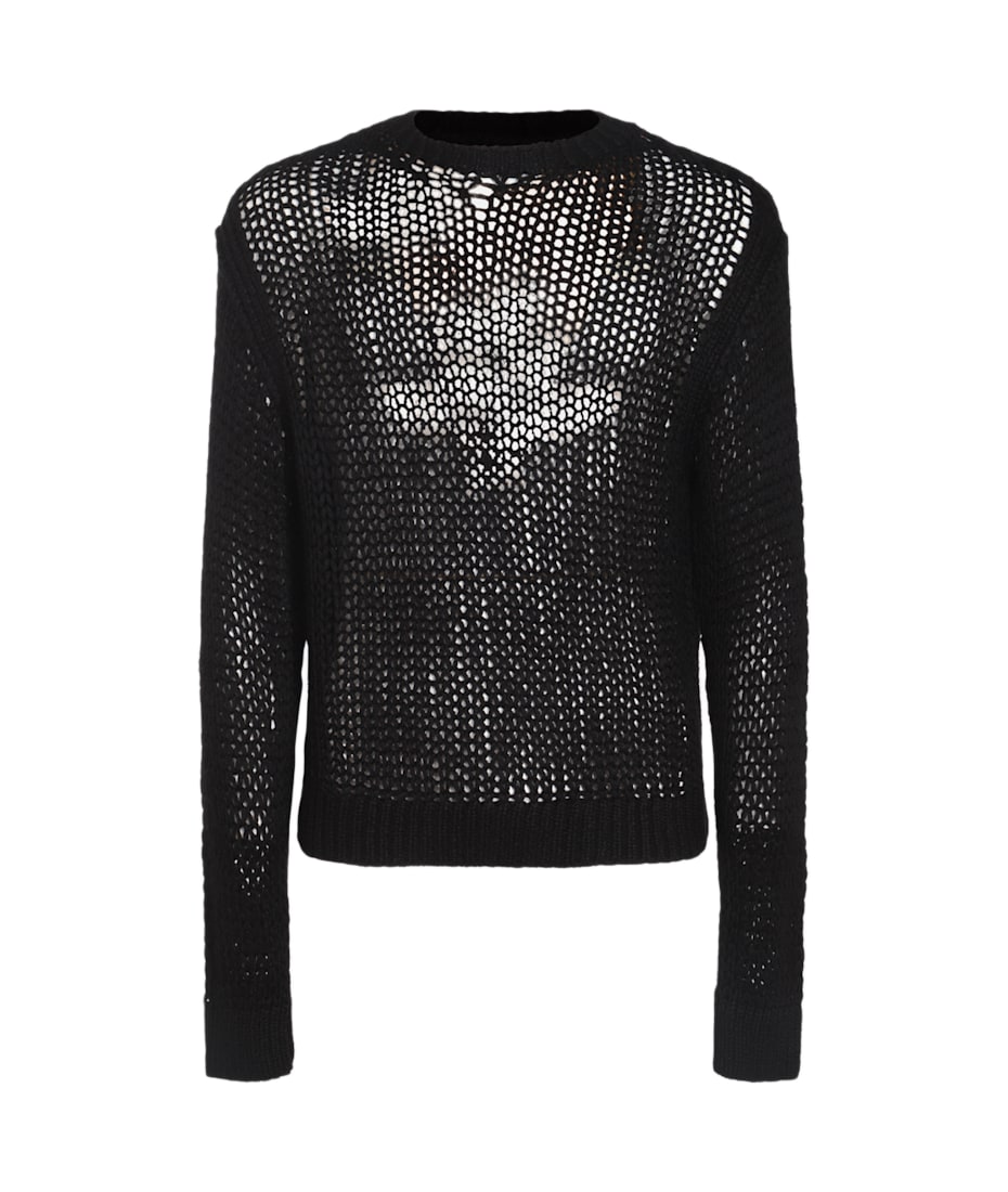 【送料&関税込】Rick Owens Black Wool Knitwear Rick Owens Black Wool Knitwear | italist