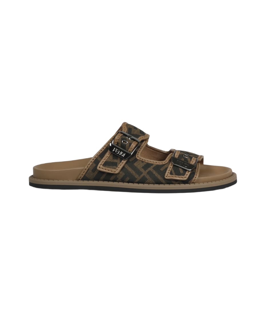 Fendi double store strap sandals
