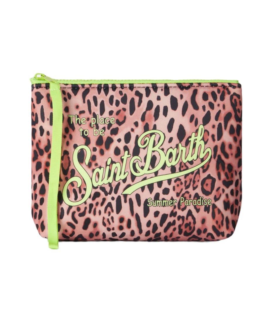 MC2 Saint Barth Aline Scuba Pochette With Animalier Print italist ALWAYS LIKE A SALE