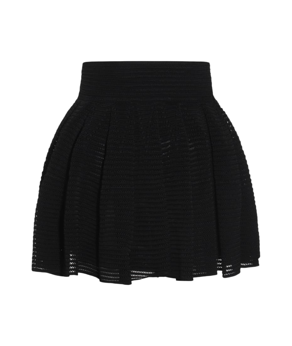 スカート ALAIA BLACK VISCOSE SKIRT Alaia Black Viscose Mini Skirt | italist