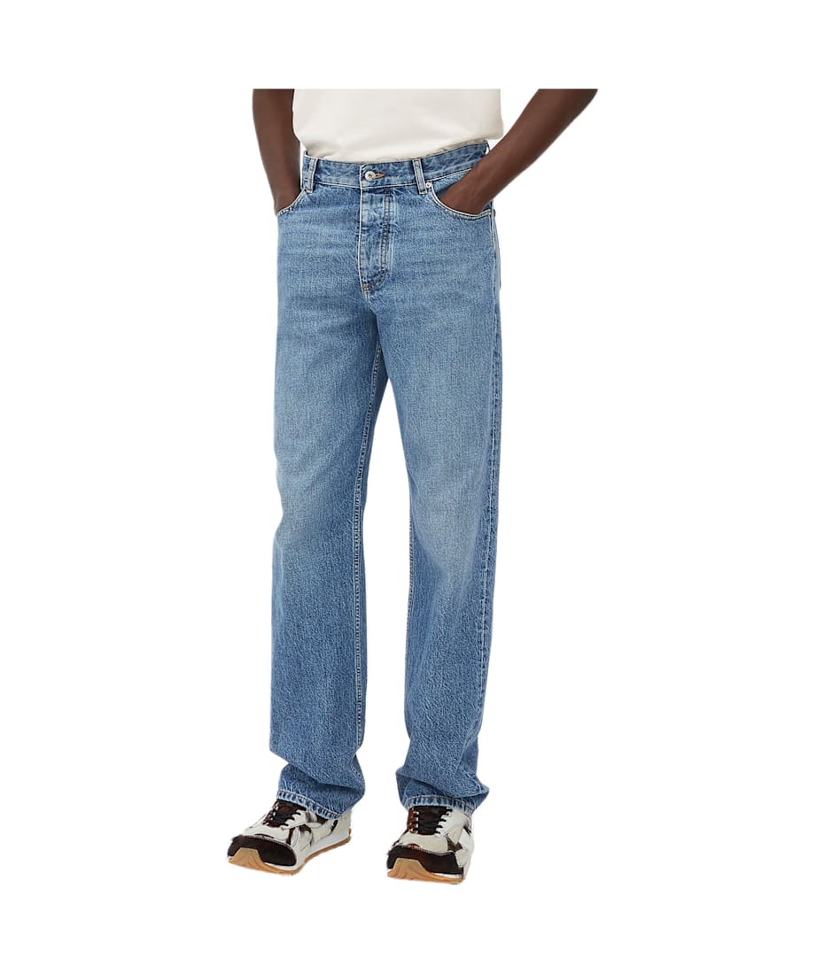 パンツ BOTTEGA VENETA Turned up jeans straight leg Indigo Bottega Veneta Vintage Indigo Straight Leg Jeans | italist