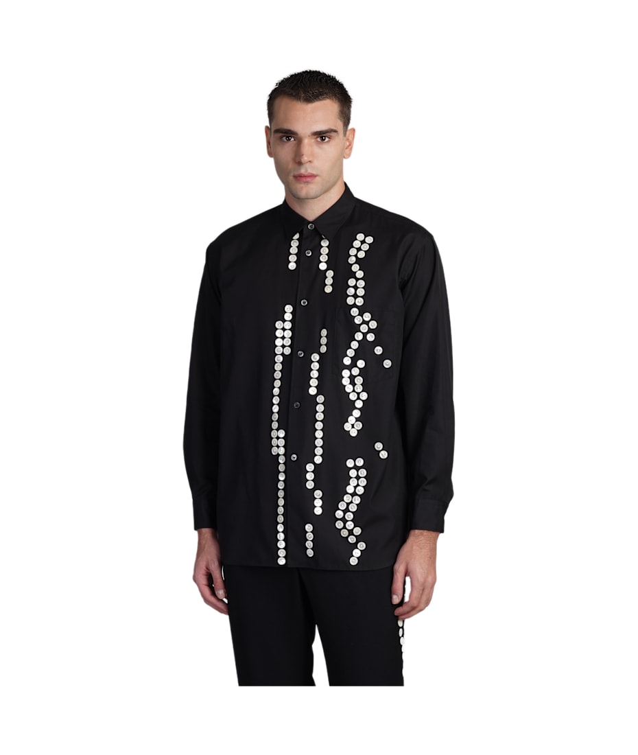 Comme Des Garcons Homme Plus Shirt In Black Cotton italist ALWAYS LIKE A SALE
