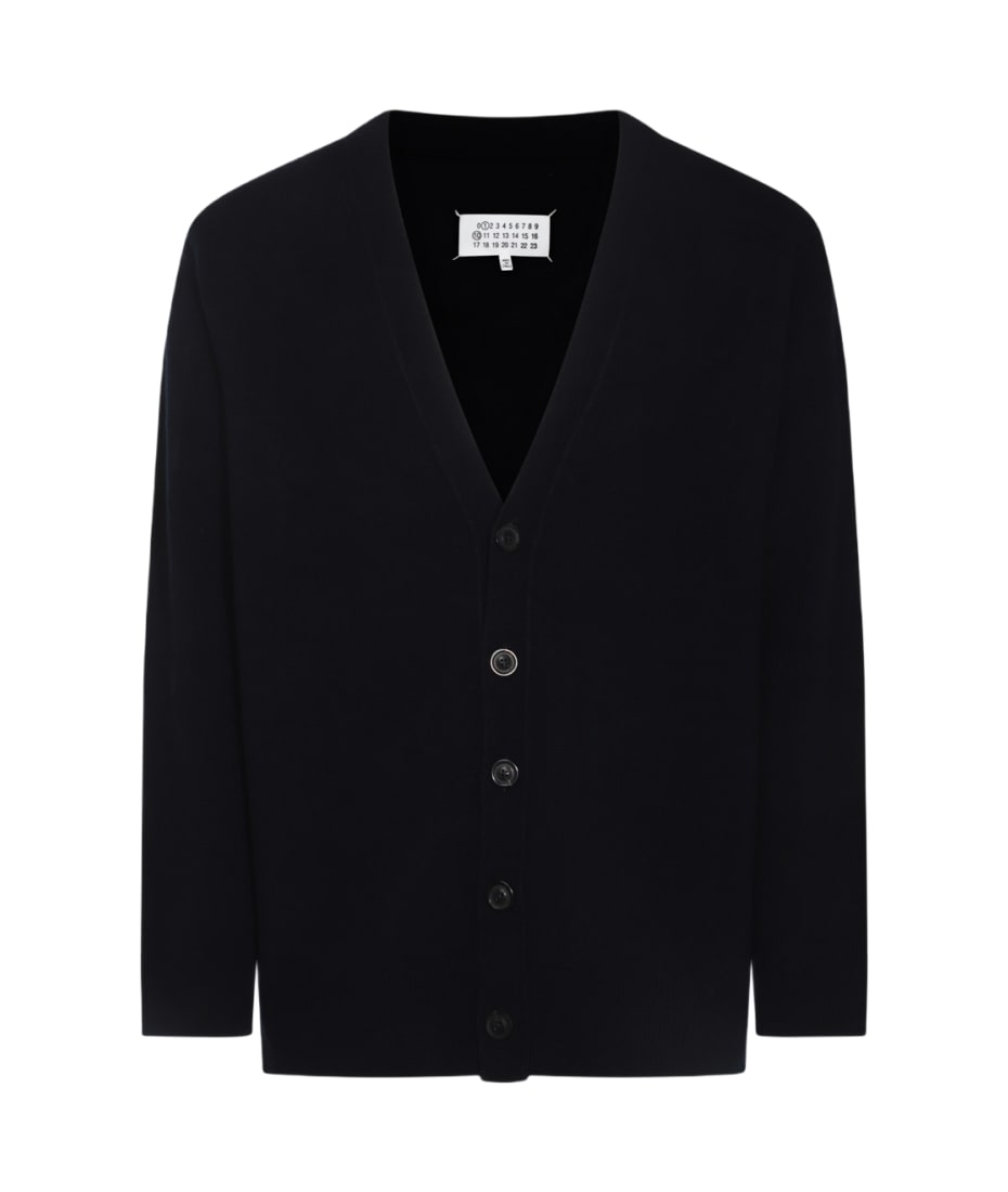 【送料&関税込】Maison Margiela Navy Blue Wool Knitwear Maison Martin Margiela x H&M Navy Blue 100% Wool Sweater