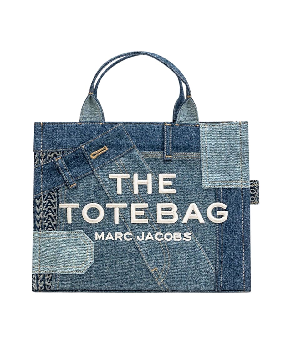 トートバッグ Marc Jacobs Patchwork Denim Tote Bag With Sturdy Handles Marc Jacobs The Small Denim Tote Bag | Neiman Marcus