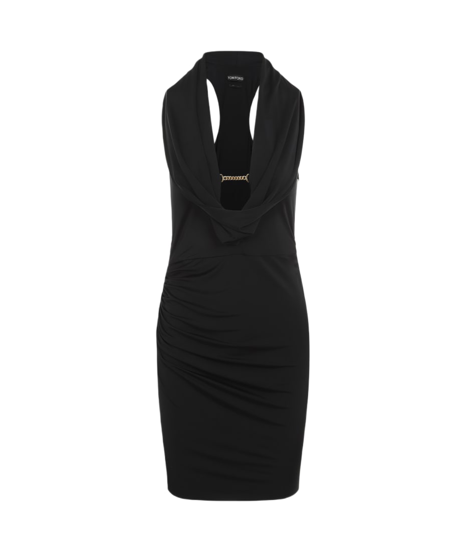 Draped Cocktail Mini Dress