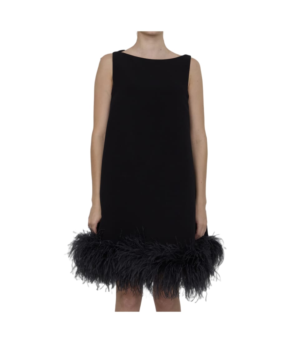 ヴァレンティノ Valentino Feathers Mini Dress Valentino Mini Dress With Feathers | italist