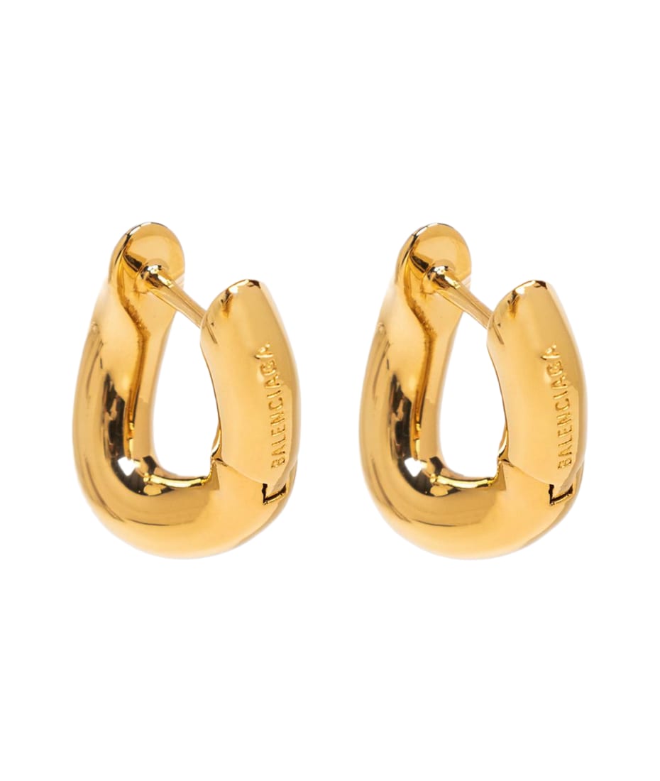 【BALENCIAGA】695101 B-Coin Earring Balenciaga B chain XS earring in gold color | eBay