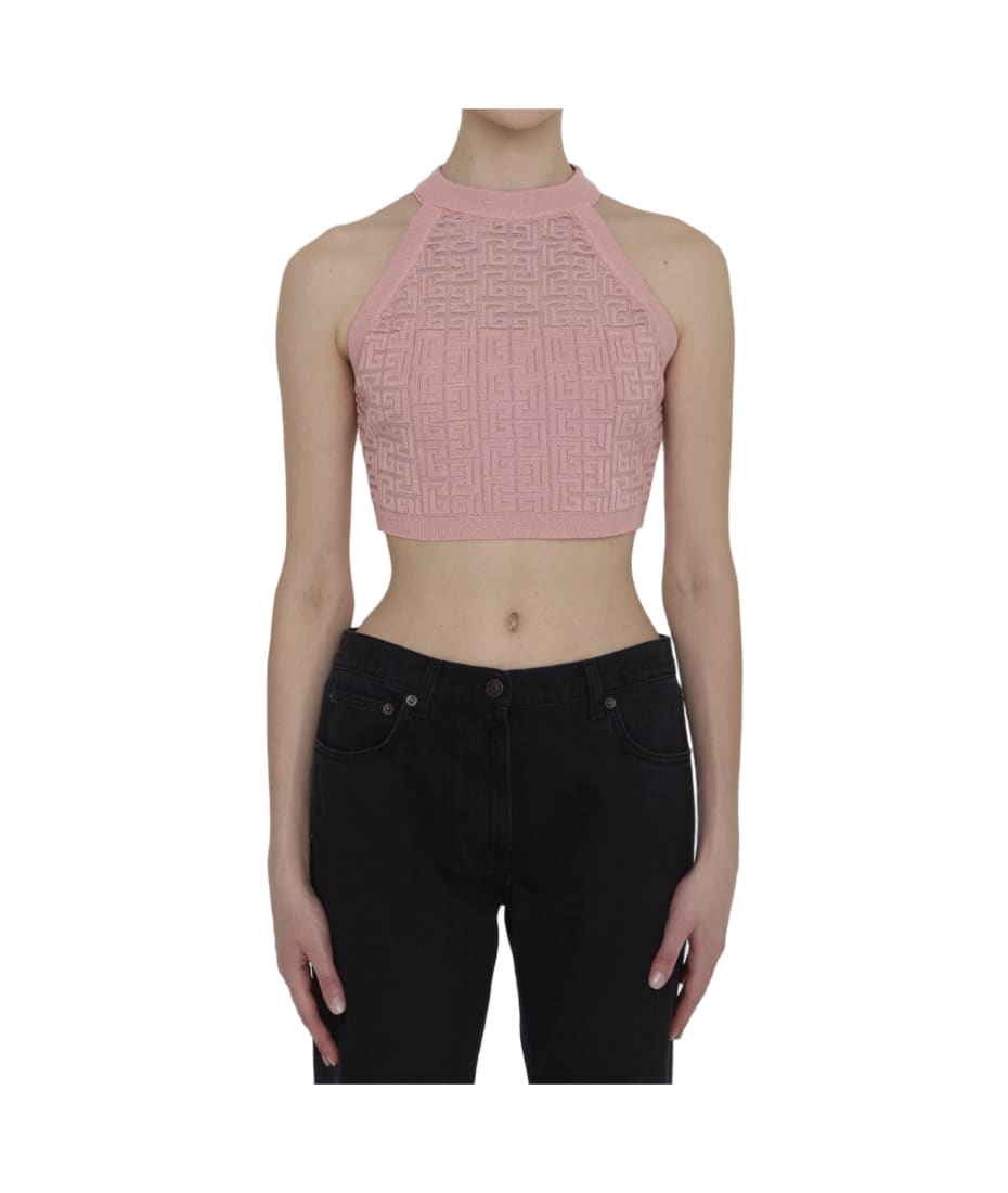 Balmain Pb Labyrinth Knit Top italist