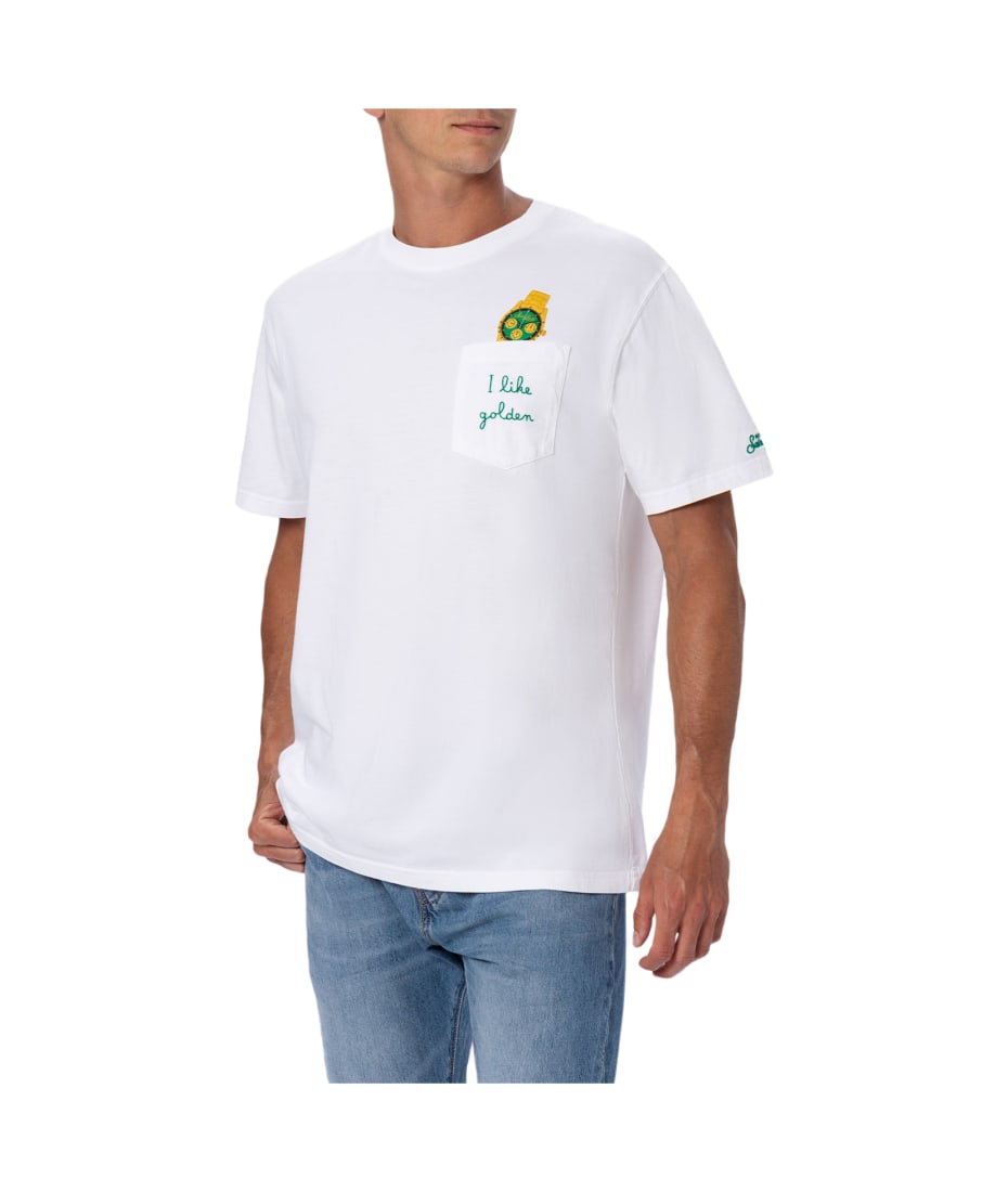 Tシャツ・カットソー MC2 Saint Barth SS25 (TSHM001 05384H01N) Mc2 Saint Barth T-shirt for Men SS25 | GIGLIO.COM