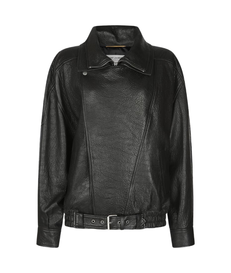 レザージャケット・コート SAINT LAURENT BLACK NAPPA LEATHER JACKET Saint Laurent Black Leather Jacket | italist